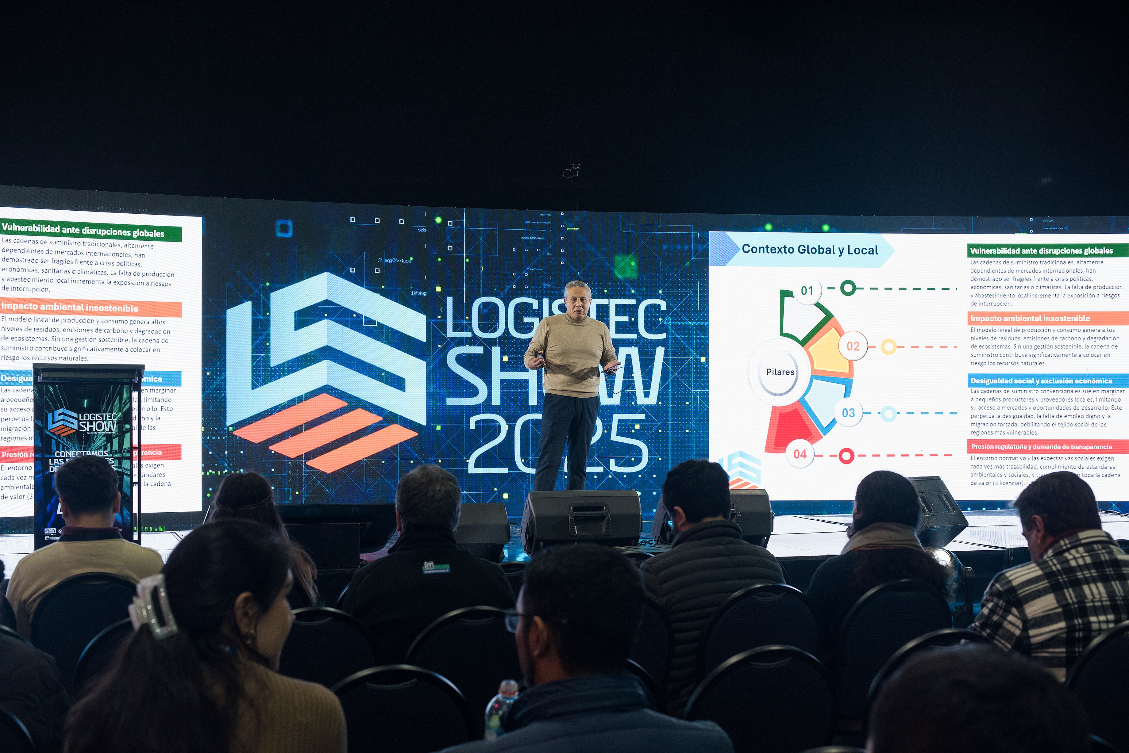 Charla de growclub en el escenario de Logistec Show 2025